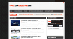 Desktop Screenshot of codesandgenerators.com